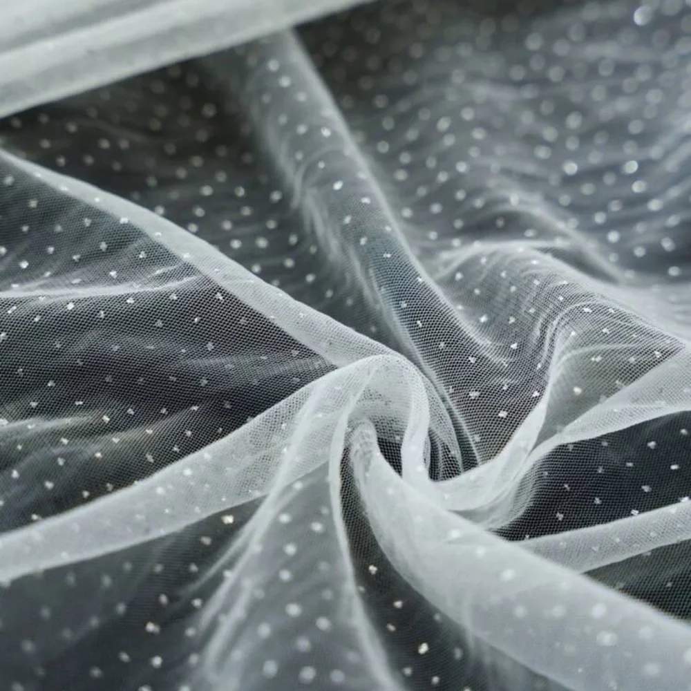 Elegant White Sparkling Veil, Sparkling White Wedding Veil